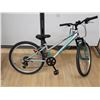 Image 5 : VÉLO POUR FILLE LYNX, CHROME/TURQUOISE/CHARBON