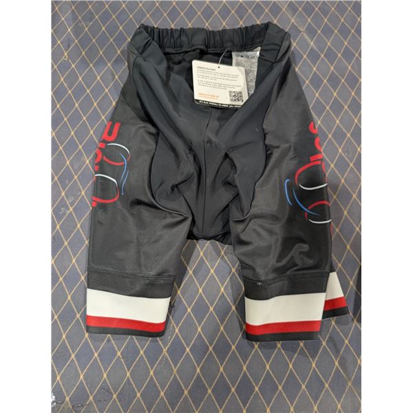 LOT DE CUISSARDS DE VÉLO BIO RACER, LOGO MCW (1-XXL, 2-L, 1-M, 1-S)