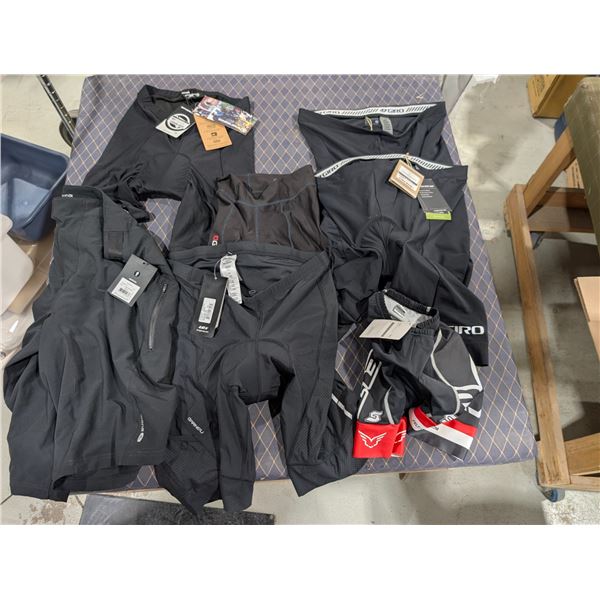LOT DE 7 CUISSARDS DE VÉLO ASSORTIS