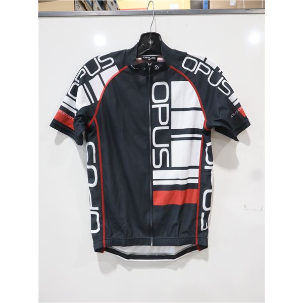 MAILLOT À MANCHES COURTES OPUS, NOIR/BLANC/ROUGE (TAILLE M)