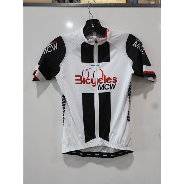 MAILLOT BIO RACER BLANC/NOIR/ROUGE, LOGO MCW (2-XXL, 2-XL, 3-L, 2-M)
