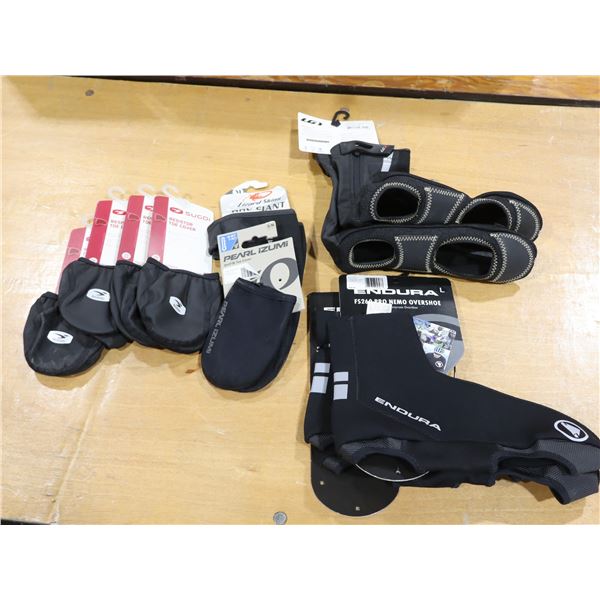 LOT DE 5 COUVRE-ORTEILS ET 3 COUVRE-CHAUSSURES ASSORTIS