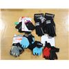Image 1 : LOT DE 8 PAIRES DE GANTS DE VÉLO ASSORTIS