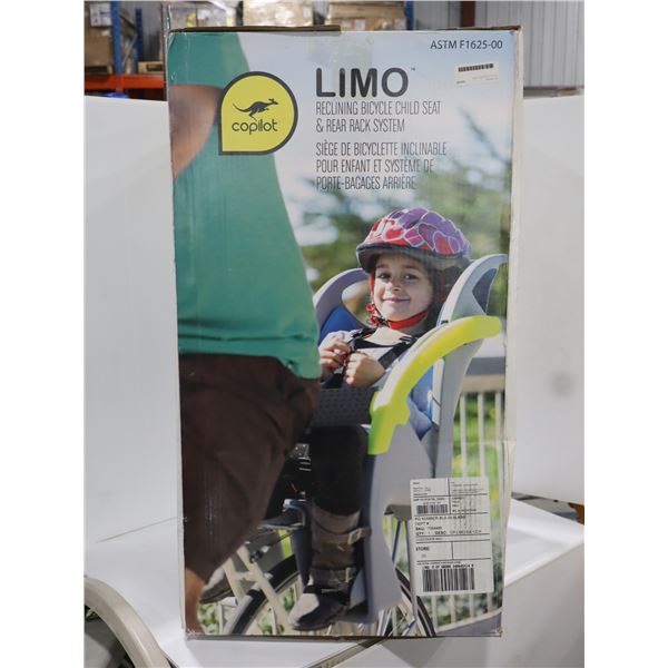 SIÈGE D’ENFANT INCLINABLE COPILOT LIMO AVEC PORTE-BAGAGES ARRIÈRE