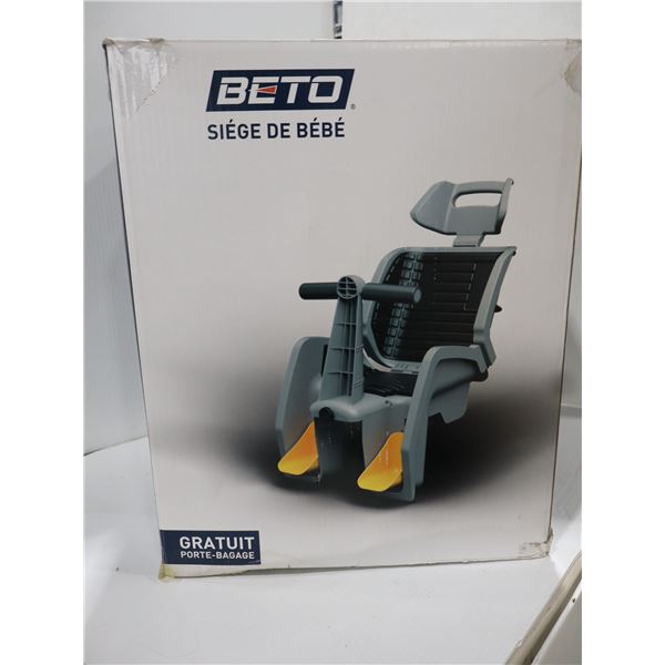 SIÈGE D’ENFANT BETO CCS-001 AVEC PORTE-BAGAGES EN ALLIAGE POUR FREINS À DISQUE