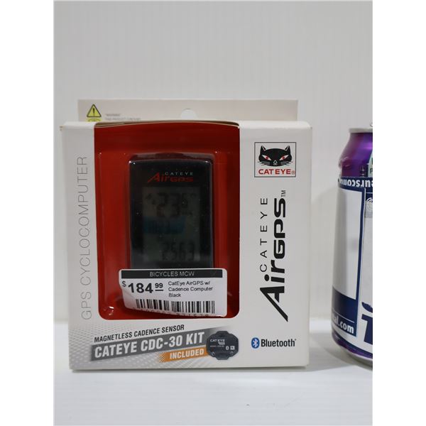 ORDINATEUR GPS DE VÉLO CAT EYE AIRGPS + CDC-30 #CC-GPS100+CDC-30, BOÎTE OUVERTE