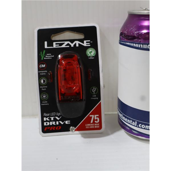 FEU ARRIÈRE LEZYNE KTV DRIVE 75 LUMENS