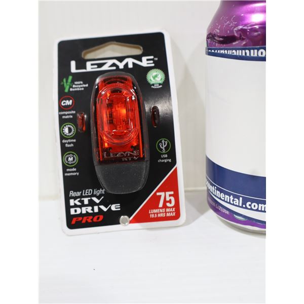 FEU ARRIÈRE LEZYNE KTV DRIVE 75 LUMENS
