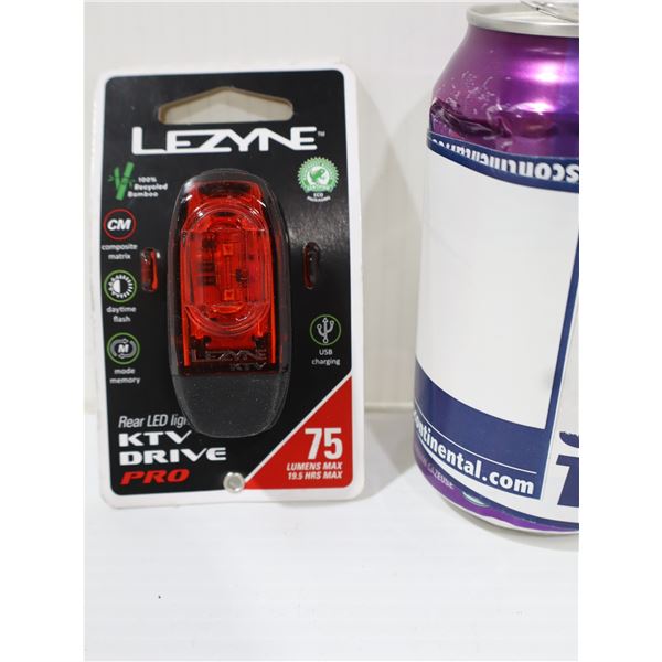 FEU ARRIÈRE LEZYNE KTV DRIVE 75 LUMENS