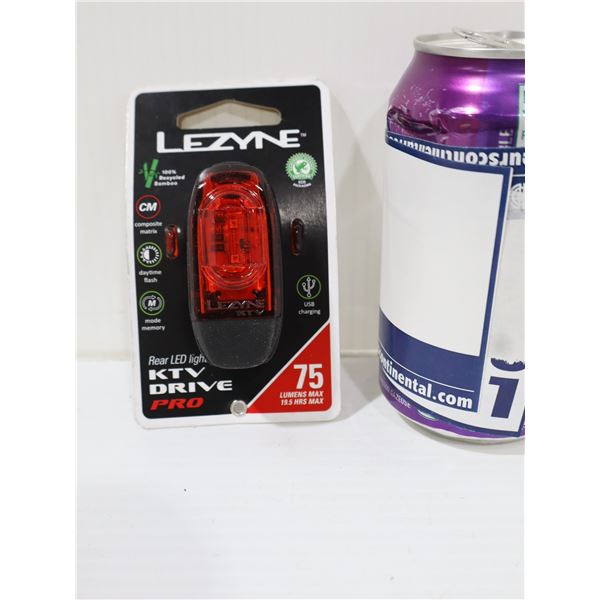 FEU ARRIÈRE LEZYNE KTV DRIVE 75 LUMENS