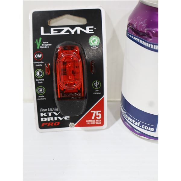 FEU ARRIÈRE LEZYNE KTV DRIVE 75 LUMENS