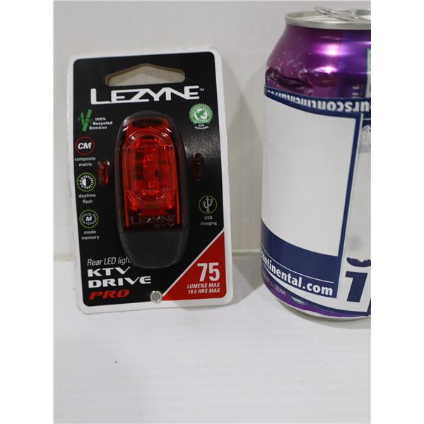 FEU ARRIÈRE LEZYNE KTV DRIVE 75 LUMENS