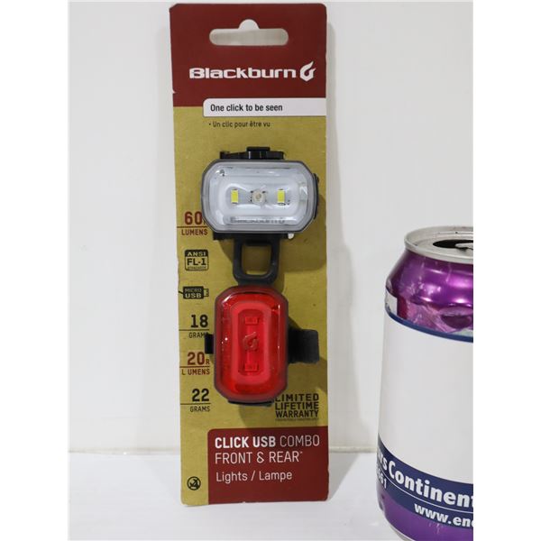 ENSEMBLE D’ÉCLAIRAGE AVANT ET ARRIÈRE BLACKBURN CLICK USB