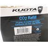 Image 2 : BOÎTE DE 25 CARTOUCHES CO2 KUOTA 16 G