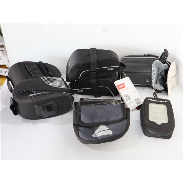 LOT DE 8 SACS DE VÉLO ASSORTIS
