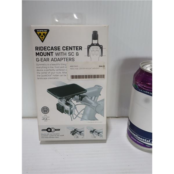 SUPPORT CENTRAL TOPEAK RIDECASE AVEC ADAPTATEURS SC ET G-EAR