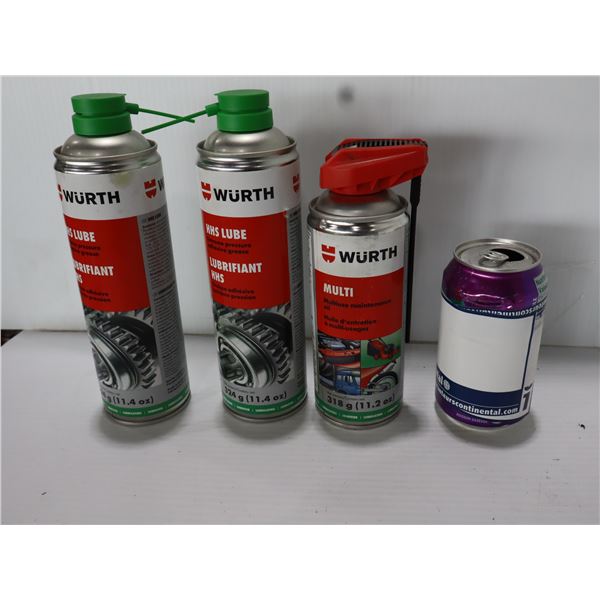 LOT DE 3 PRODUITS WURTH