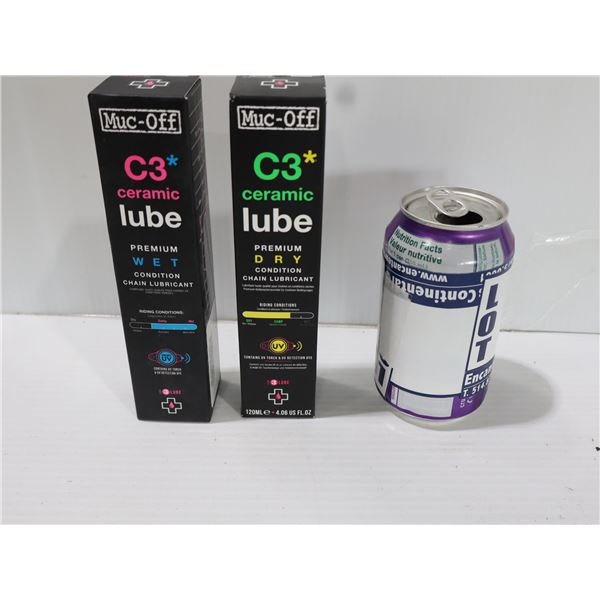 LOT DE 6 LUBRIFIANTS CÉRAMIQUE MUC-OFF C3 120 ML (5 HUMIDES, 1 SEC)