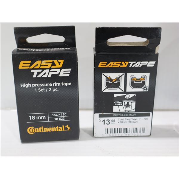 LOT DE 8 ENSEMBLES CONTINENTAL EASY TAPE 18 MM / 622