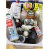 Image 1 : LOT DE PRODUITS OUVERTS ASSORTIS : LUBRIFIANTS, ADHÉSIFS ET NETTOYANTS