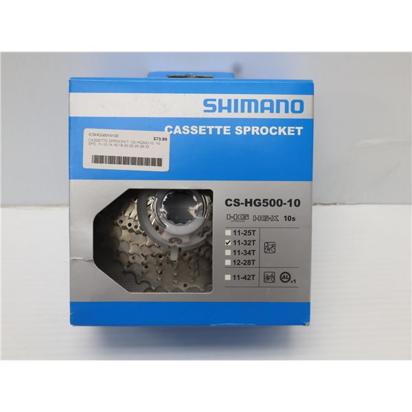 CASSETTE SHIMANO 10 VITESSES 11-32 DENTS #CS-HG500-10