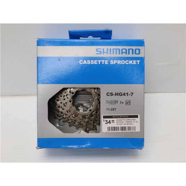 CASSETTE SHIMANO 7 VITESSES 11-28 DENTS #CS-HG41-7