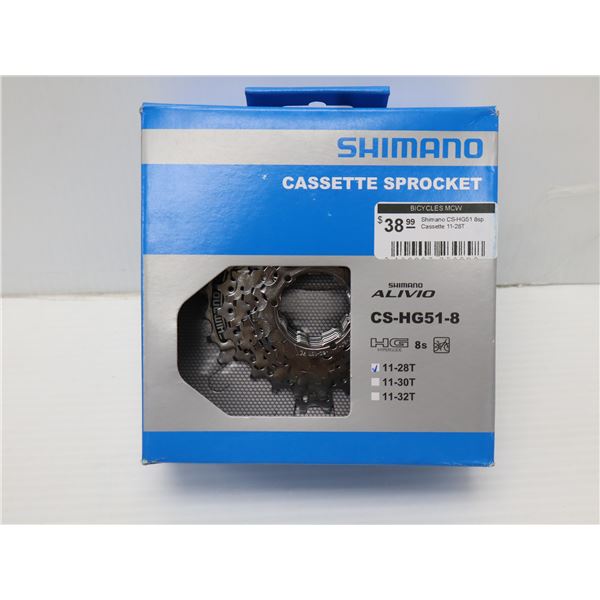 CASSETTE SHIMANO ALIVIO 8 VITESSES 11-28 DENTS #CS-HG51-8