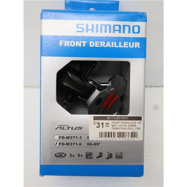 DÉRAILLEUR AVANT SHIMANO ALTUS 9 VITESSES #FD-M371-6
