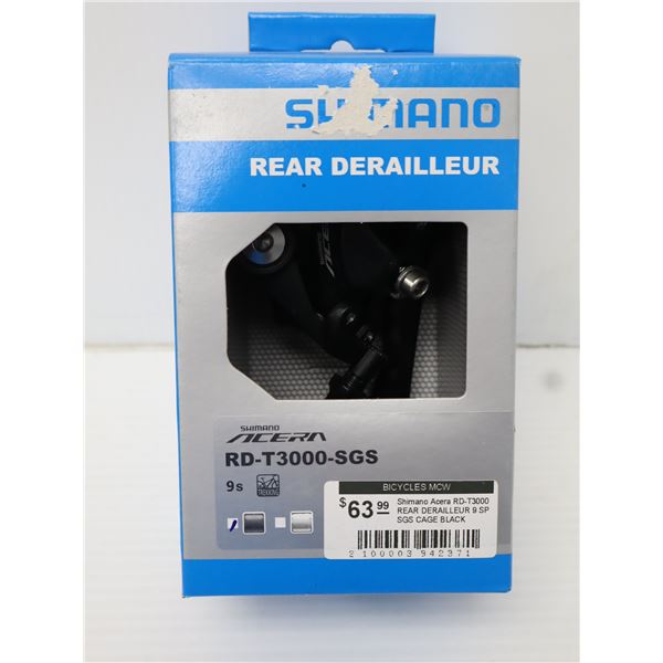 DÉRAILLEUR ARRIÈRE SHIMANO ACERA 9 VITESSES #RD-T3000-SGS