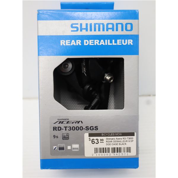 DÉRAILLEUR ARRIÈRE SHIMANO ACERA 9 VITESSES #RD-T3000-SGS