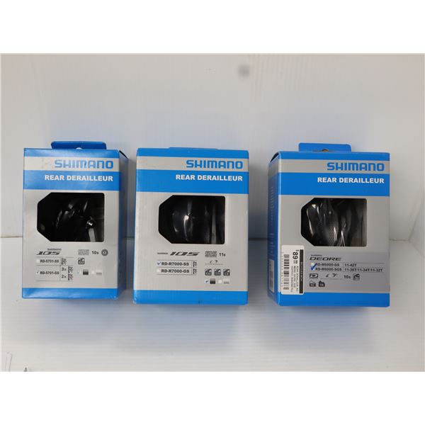 LOT DE 3 DÉRAILLEURS ARRIÈRE SHIMANO ASSORTIS