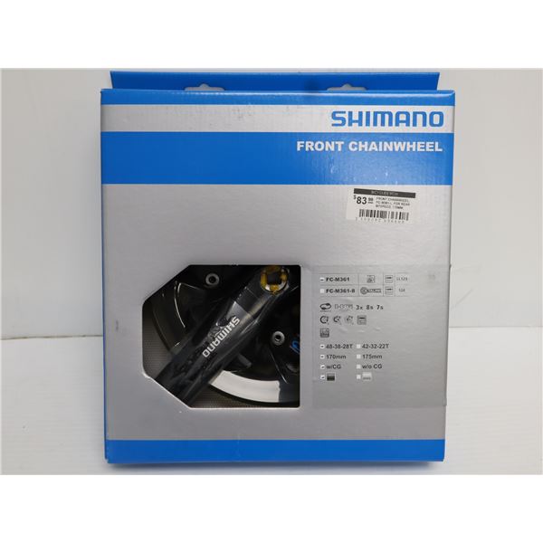 PÉDALIER SHIMANO 7/8 VITESSES 48-38-28 DENTS #FC-M361