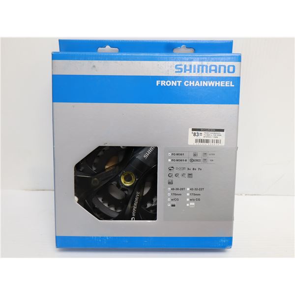 PÉDALIER SHIMANO 7/8 VITESSES 48-38-28 DENTS #FC-M361