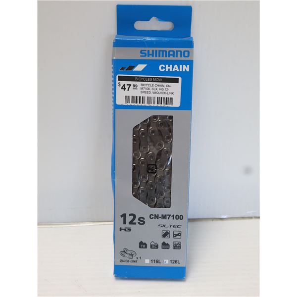 CHAÎNE SHIMANO 12 VITESSES 126 MAILLONS #CN-M7100