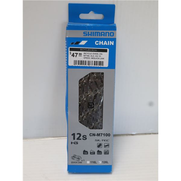 CHAÎNE SHIMANO 12 VITESSES 126 MAILLONS #CN-M7100