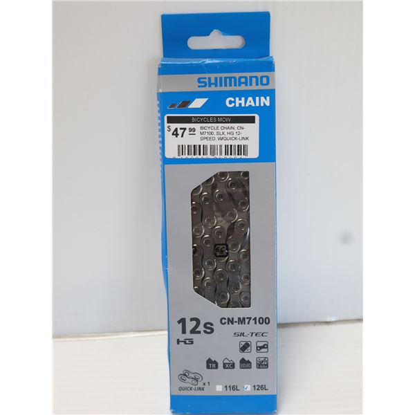CHAÎNE SHIMANO 12 VITESSES 126 MAILLONS #CN-M7100