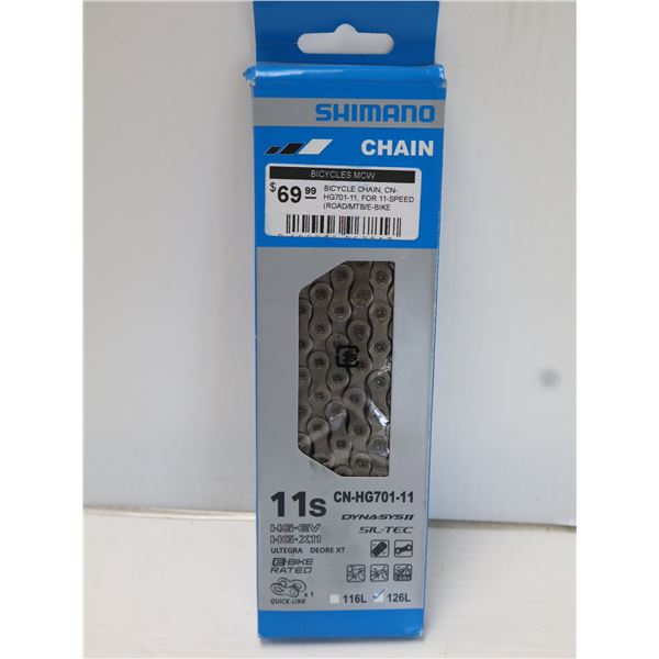 CHAÎNE SHIMANO 11 VITESSES 126 MAILLONS #CN-HG701-11