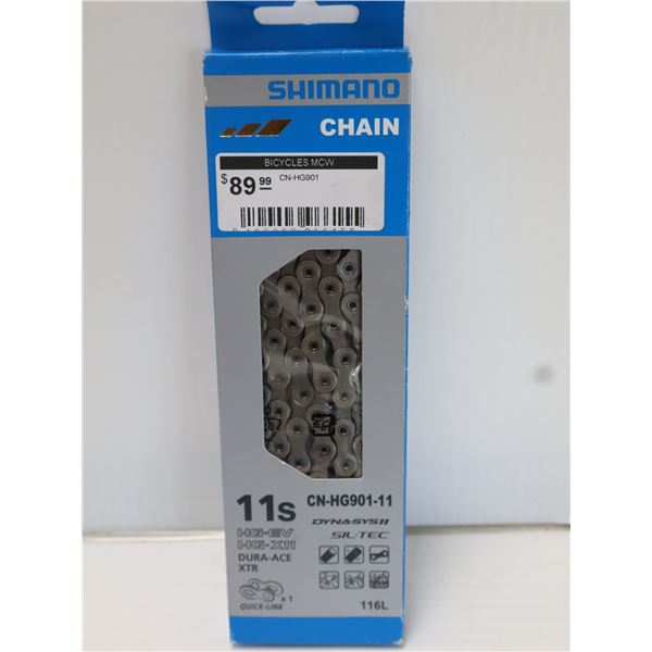 CHAÎNE SHIMANO 11 VITESSES 116 MAILLONS #CN-HG901-11