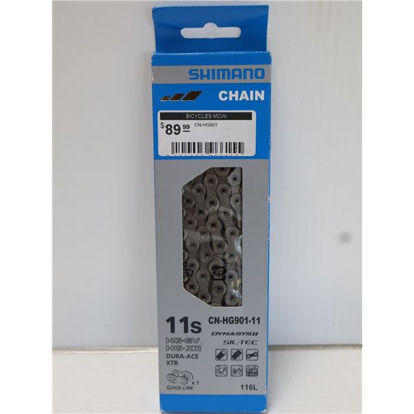 CHAÎNE SHIMANO 11 VITESSES 116 MAILLONS #CN-HG901-11