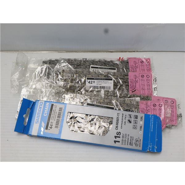 LOT DE 6 CHAÎNES SHIMANO 11 VITESSES ASSORTIES