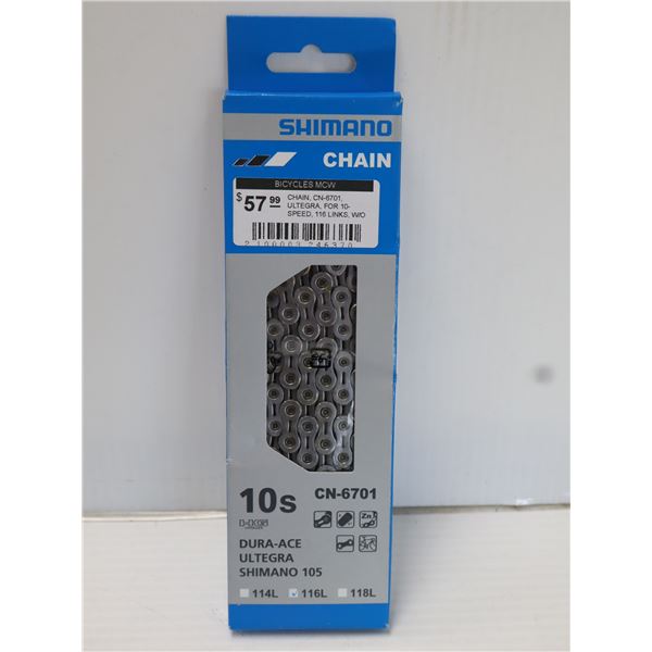 CHAÎNE SHIMANO 10 VITESSES 116 MAILLONS #CN-6701