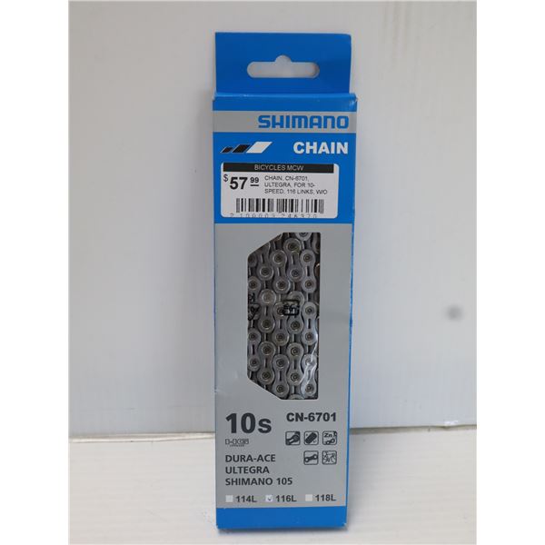CHAÎNE SHIMANO 10 VITESSES 116 MAILLONS #CN-6701
