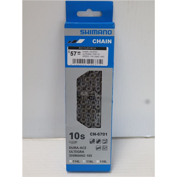 CHAÎNE SHIMANO 10 VITESSES 116 MAILLONS #CN-6701