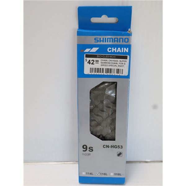 CHAÎNE SHIMANO 9 VITESSES 116 MAILLONS #CN-HG53