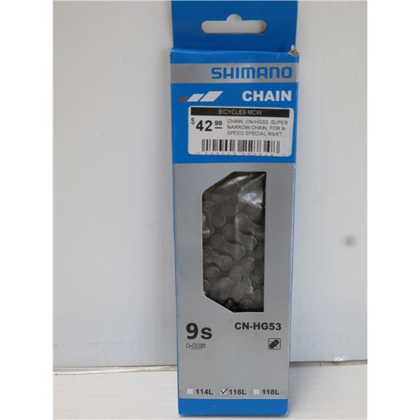 CHAÎNE SHIMANO 9 VITESSES 116 MAILLONS #CN-HG53