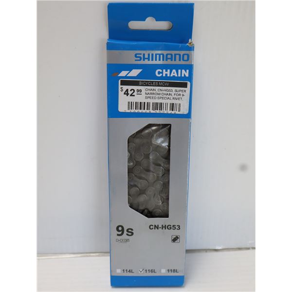CHAÎNE SHIMANO 9 VITESSES 116 MAILLONS #CN-HG53