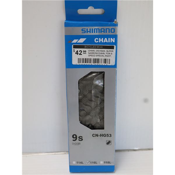 CHAÎNE SHIMANO 9 VITESSES 116 MAILLONS #CN-HG53