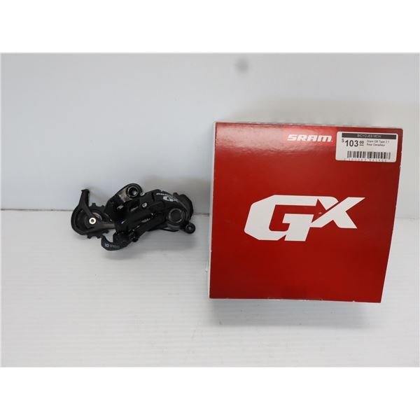 DÉRAILLEUR ARRIÈRE SRAM GX TYPE 2.1 À CHAPE LONGUE 10 VITESSES