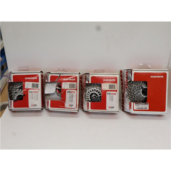 LOT DE 4 CASSETTES SRAM ASSORTIES