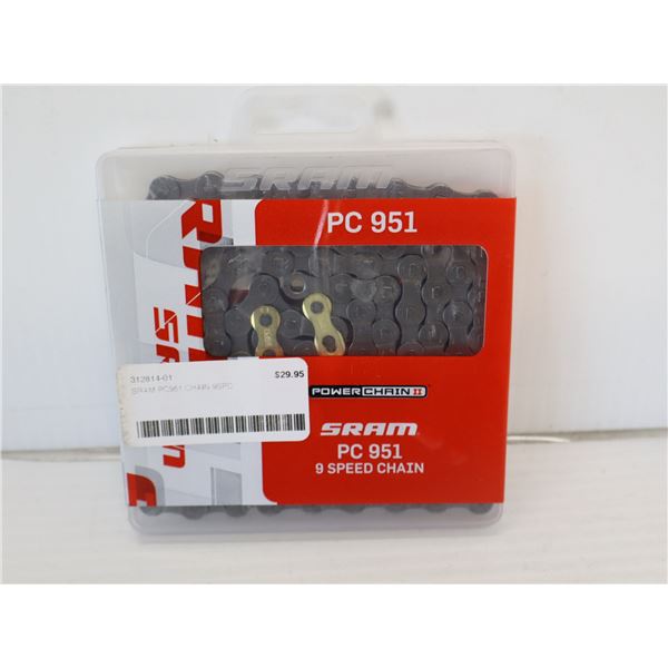 CHAÎNE SRAM 9 VITESSES 114 MAILLONS #PC951